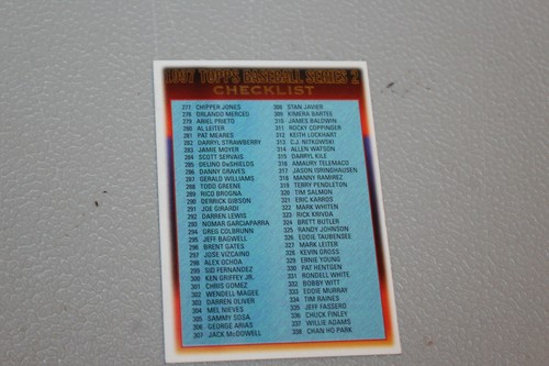 1997 Topps Baseball Complete Finish Fill Your List Set U-Pick #249-495 - Picture 495 of 498