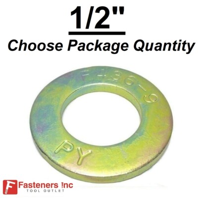 1/2'' F436 SAE Structural Yellow Zinc Plated Hardened Flat Washers for A325 A490