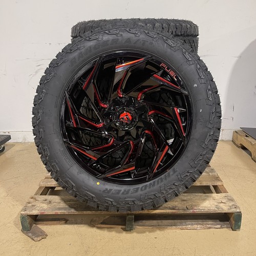 20x9 Fuel D755 Reaction Red Wheels Rims 32" AT Tires 6x5.5 2019+ Dodge Ram 1500 eBay