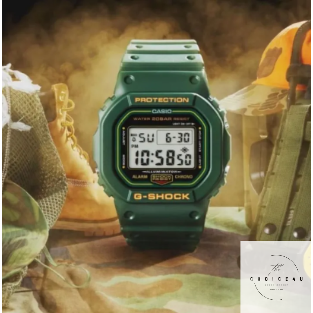 Casio G Shock DW-5600RB-3 Men's Digital GREEN Resin Strap Casio G Shock DW-5600RB-3 Men's Digital GREEN Resin Strap