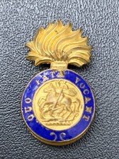 Royal Northumberland Fusiliers Sweetheart Brooch Enamelled WW2 Era