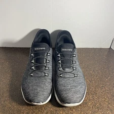 Women's Skechers, Summits – Gleaming Dream Sneaker SN-149937 Black Mesh Size 7