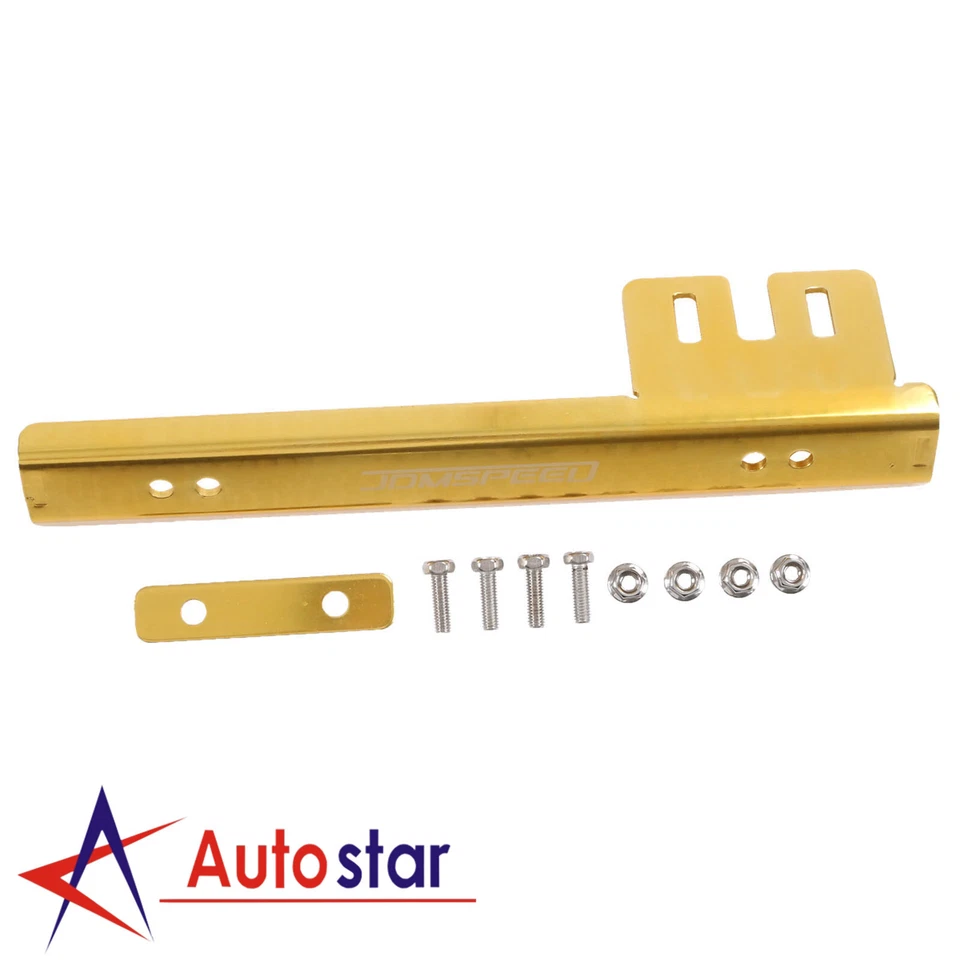 Universal Gold JDM Front Bumper License Plate Relocator Bracket Holder Bar - Image 3 of 4