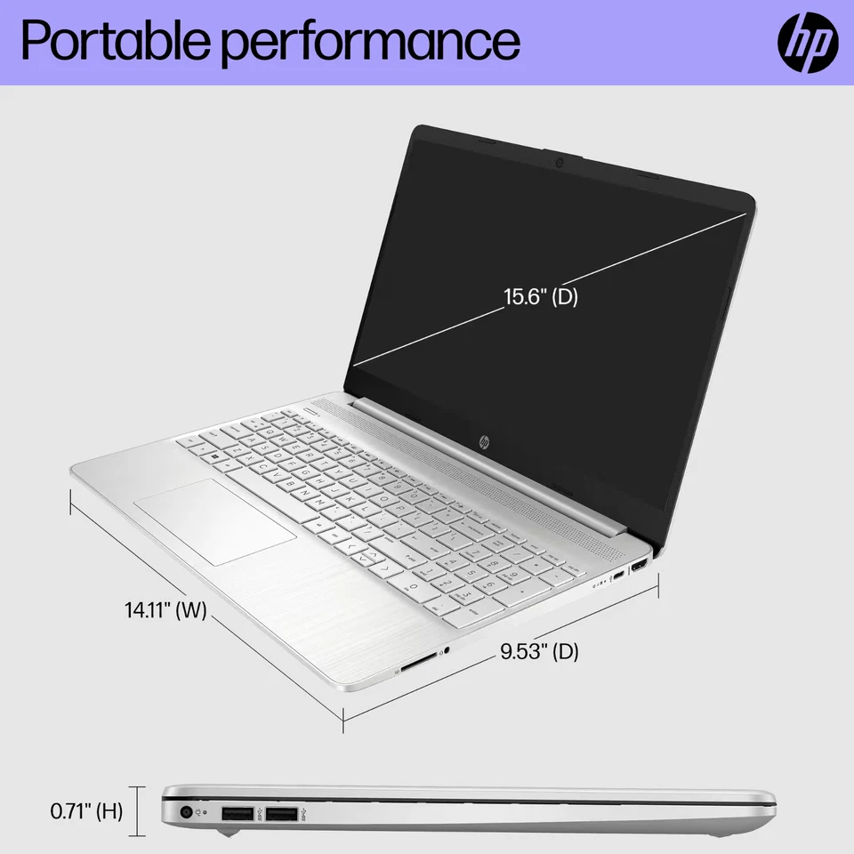 2024 HP Pavilion Laptop 15 Touch 12th Gen Intel i3 32GB RAM & 1TB SSD Win 11 Pro - Image 4 of 4