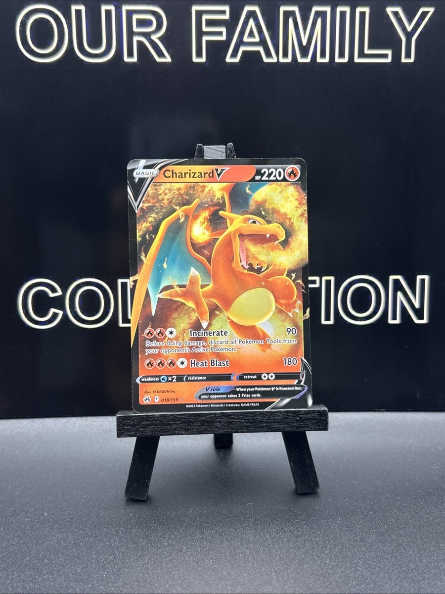 Charizard v 018/159 Crown Zenith Holo Ultra Rare Pokémon Card | eBay