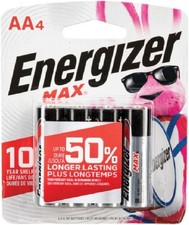 Energizer MAX AA Batteries 10 Pack , Double A Alkaline Batteries