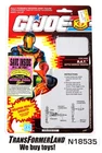 BAT Package or Card backer Actions ARAH G.I. Joe