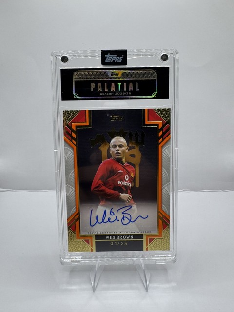 2026 Topps Palatial Manchester United Wes Brown Auto /25 Bookend Devil Autograph