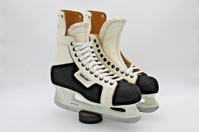 MINT Vintage Bauer Supreme 92 Special Edition White Skates Size 12 ICM Canada