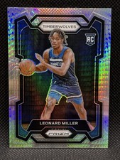 2023-24 Panini Prizm LEONARD MILLER Hyper Prizm Rookie Card RC #155