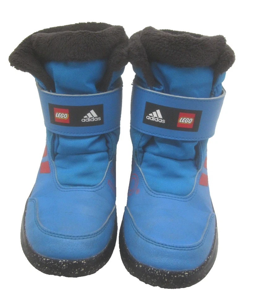 Adidas & Lego Colab Winterplay Winter Snow Boots Big Kid Sz US 2 - Image 2 of 4