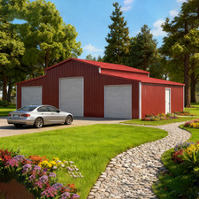 Galvanized Steel Garage Storage Shed 42x30FT for Home  Farm