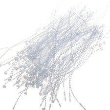 Pack of 1000Pcs Snap Lock 5" Pin Adjustable Security Beaded Loop Tie Plastic Pap