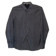 Ted Baker London Long Sleeve Button Front Dress Shirt Size 4 L Work Office Dress
