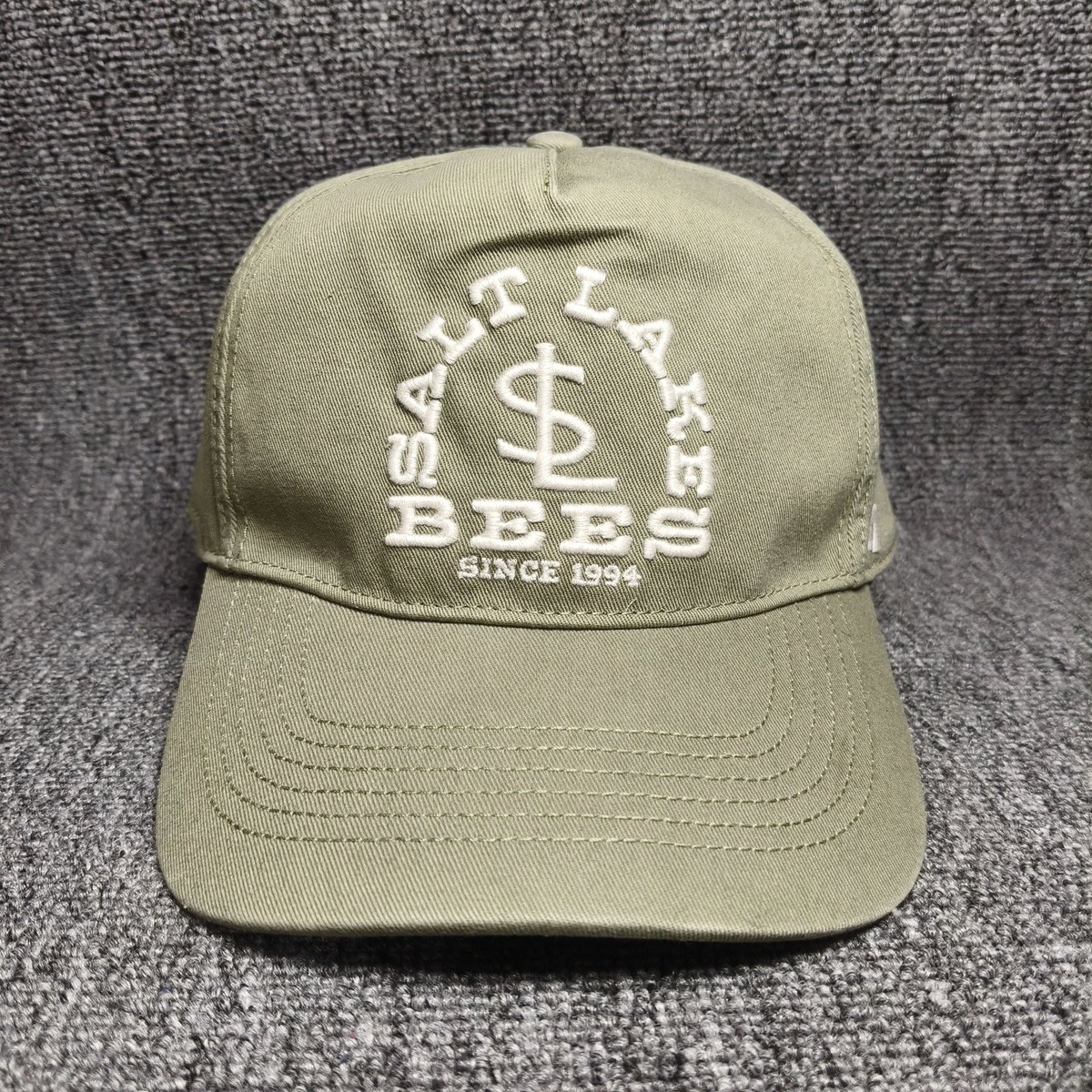 '47 Brand Salt Lake Bees MiLB Olive Green Snapback Cap Hat
