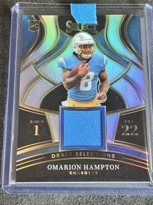 2025 Panini Select - Omarion Hampton - RC Draft Selections Patch - 108/149
