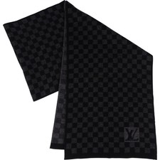 Louis Vuitton Wool Monogram Petit Damier Schal Scarf Schal