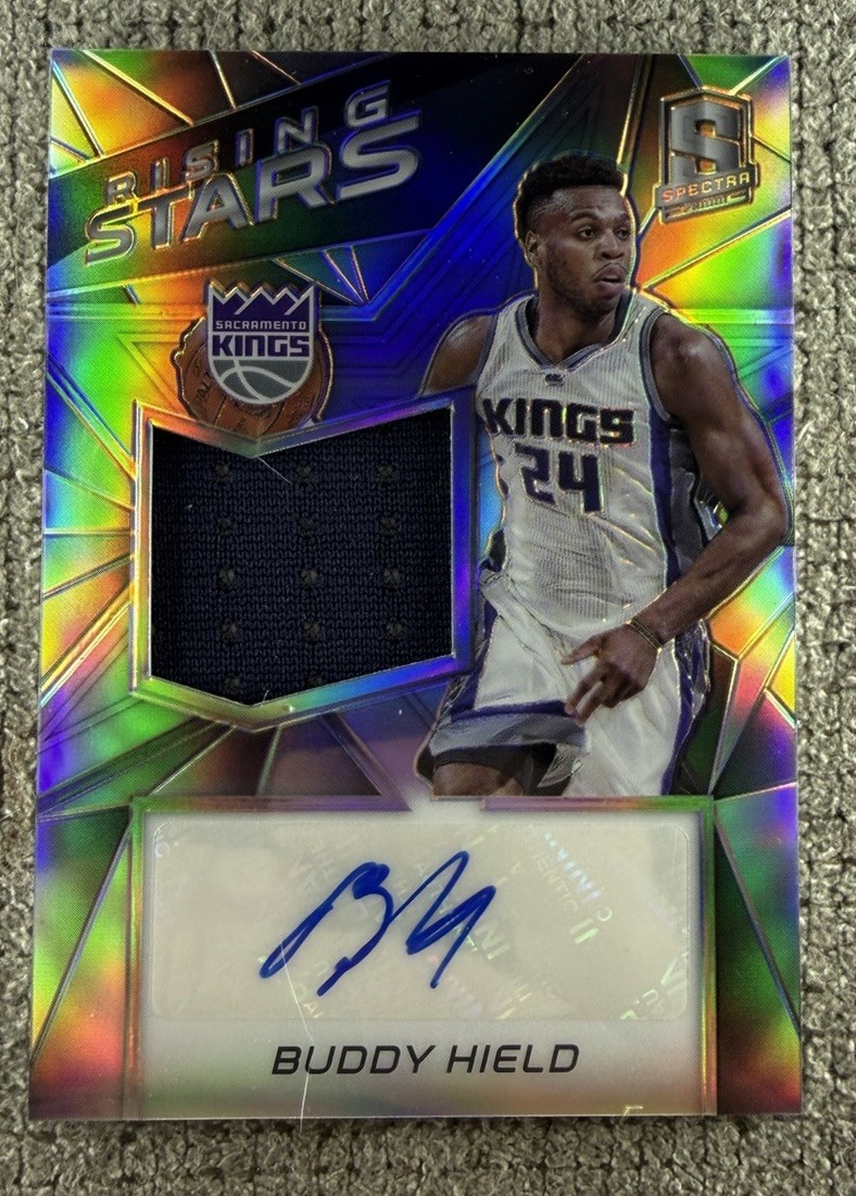 2016 Panini Spectra Rising Star Memorabilia /199 Buddy Hield Rookie Auto RC