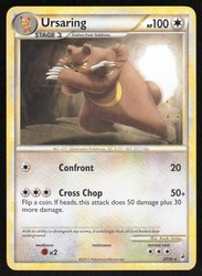 Ursaring 37/95 Call of Legends Rare Pokemon Card