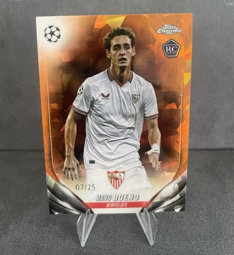 2023-24 Topps Chrome Manu Bueno /25 Orange Sapphire