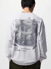 Pokemon x UNIQLO UT Sweat Shirts Japan Light Gray