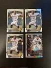 4 CARD LOT 2025 BOWMAN CHROME KONNOR GRIFFIN MOJO REFRACTOR TOP 100 PROSPECT RC