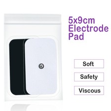 10Pairs/20pcs Large Size 2 x 3.5" 5 x 9cm Replacement Electrode Pads For Massage