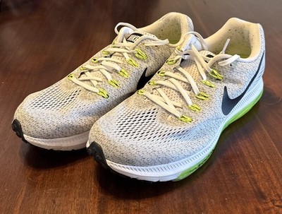 Nike Air Zoom Pegasus 33 Men s Running Shoes Size 12 Gray Volt Black 878671 107