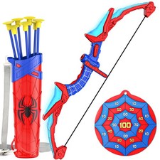 Bow and Arrow Set for Kids, Light-Up Archery Toy Set with 7 Suction Cup Arrow...