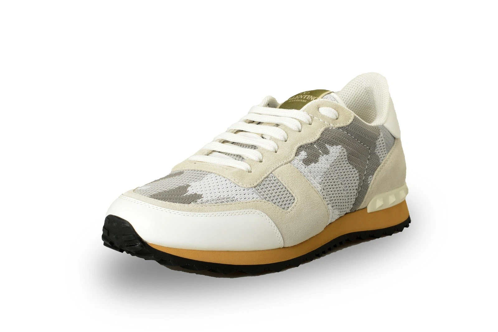 Valentino — Valentino Garavani Men's "XY2S0723QRK" Leather Suede Sneakers Shoes US 10 IT 43