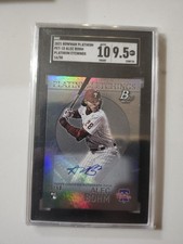 2021 Bowman Platinum Alec Bohm Platinum Etchings Auto/50 Sgc9.5