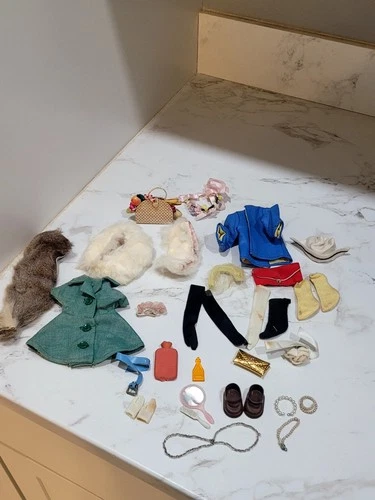 Vintage Barbie Clothing, Jewelry & Accessories Fur Stoles Junior Prom Rare