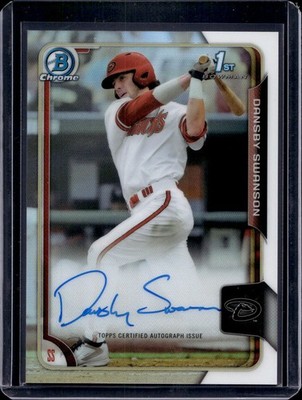 2015 Bowman Draft Dansby Swanson Chrome 1st Refractor Auto Diamondbacks BCA-DS