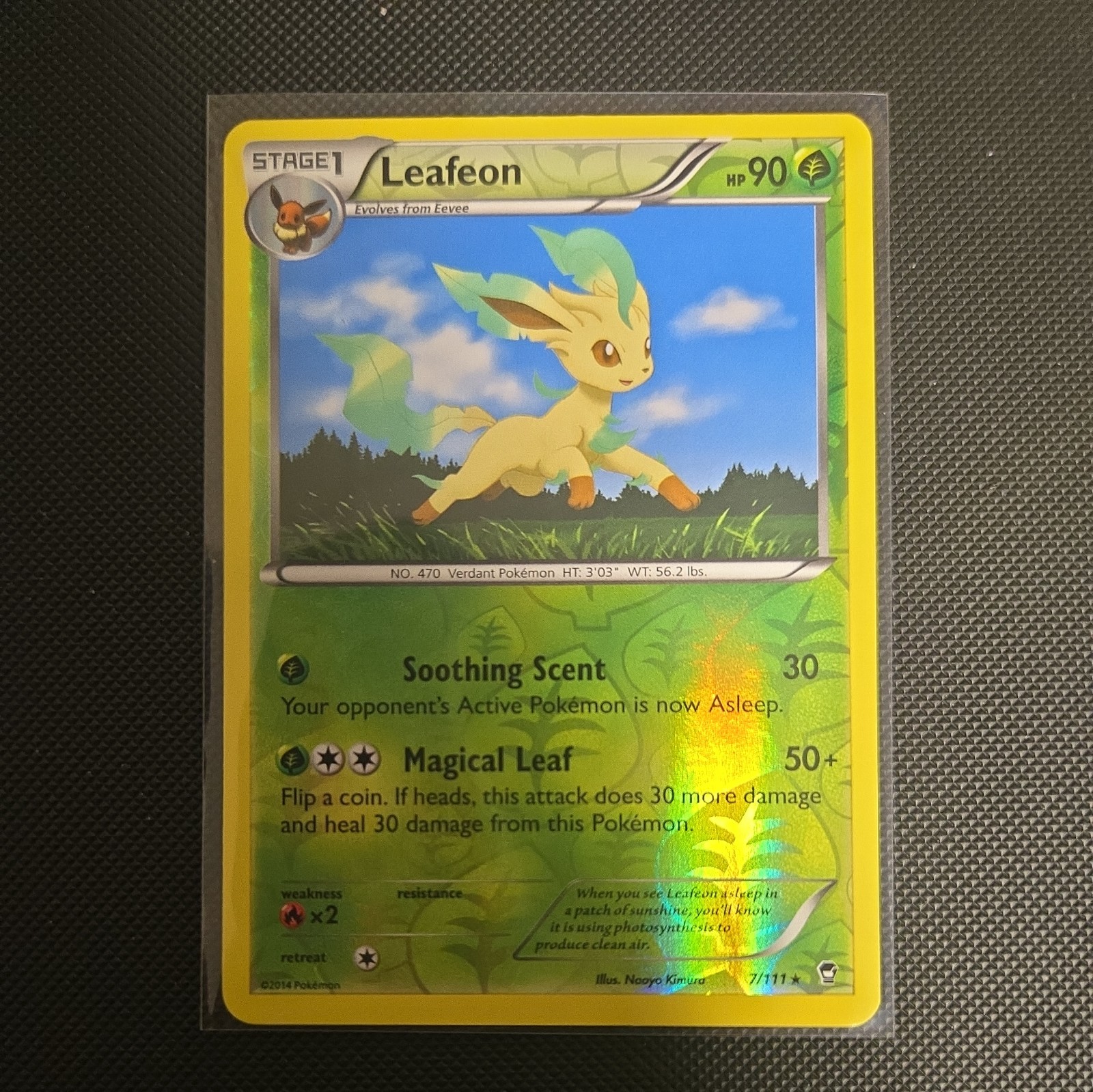 Leafeon Furious Fists 7/111 Reverse Holo LP