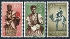 Spanish Sahara B55-B57, MNH. Michel 200-202. Stamp Day 1959. Mailman, Camel.