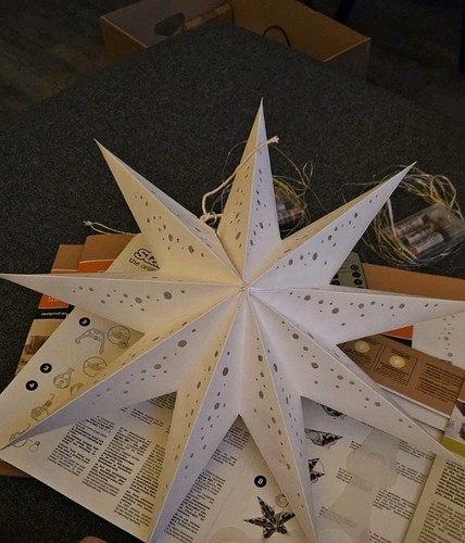 Starlightz Stern Bianco weiß 45 cm Leuchtstern Papierstern Weihnachtsstern - Bild 6 von 7