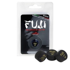 Fuji Pool Billiard CUE TIP - Black - Medium - 13 or 14 mm 14 mm