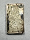 1982 MTB Statue of Liberty 1 oz .999 Fine Silver Bar MA Hallmark Low Serial #137