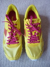 Mens Reebok Realflex Trainers Pink & Yellow Size 6 UK 39 Euro Pre Owned