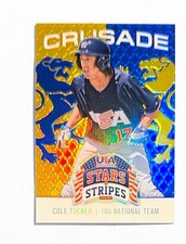 Cole Tucker ~ 2015 Panini Stars & Stripes ~ Chrome Crusade #23