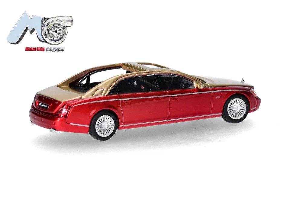 Maybach 62S - rot/gold (2002-2013) - 1:87 - Micro City (87MC000034) - Bild 2 von 2