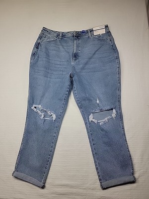 Arizona Jean Co Women's Highest Rise Curvy Mom Jeans Size 21