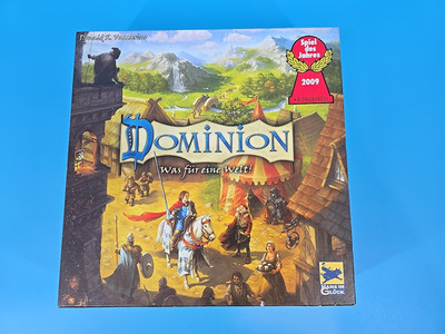 DOMINION Was für eine Welt! Grundspiel Gesellschaftsspiel  Neuwertig 