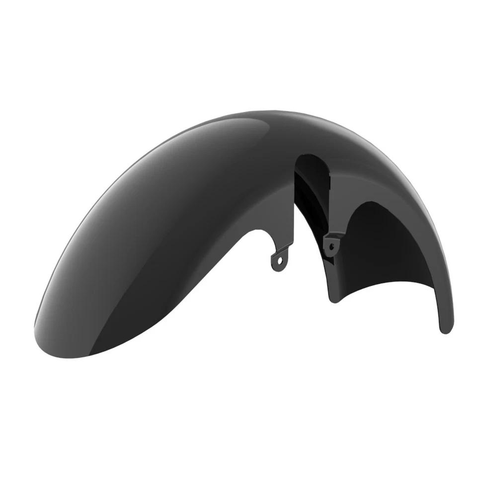 Guardabarros delantero negro vivo de 18" de ancho con neumático grueso para Harley Street Road King Glide Foto 2 de 4