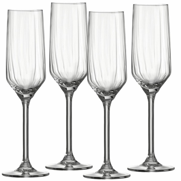 Ritzenhoff & Breker Sektglas 4Er Set Jive, ChampagnergläSer, Glas, Klar, 220 Ml-image