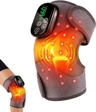 Heated Knee Massager Red Light Therapy  Vibration Adjustable Knee Wrap w/Heat