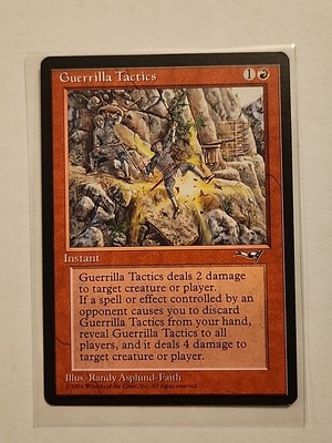 Guerrilla Tactics (B, Cliffs) - Alliances - MTG Magic - Common - Red Instant