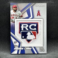 Jo Adell Rookie Card Logo Manufactured Patch Relic 2021 Topps #RP-JA Angels