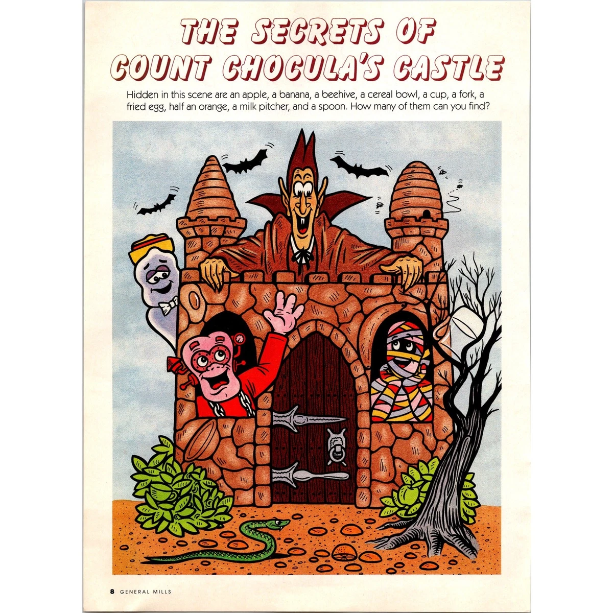 Count Chocula Frankenberry Boo Berry Castle Hidden Object Puzzle