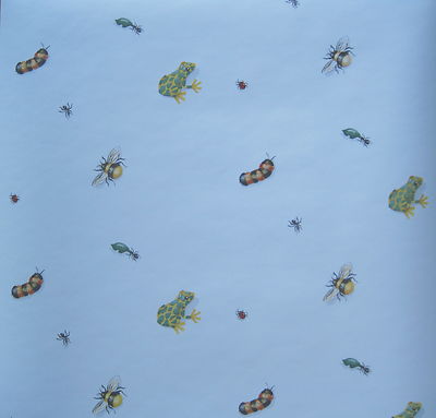 Wallpaper Roll Botanical Insects Nature Floral Illustrations Garden 24in x 27ft Wallpaper Roll Botanical Insects Nature Floral Illustrations Garden 24in x 27ft